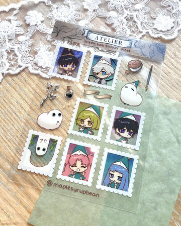 witch hat sticker sheet