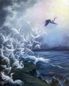Taking Flight (Acrylic on Canvas)