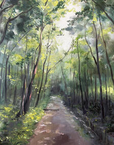 Forest's Divide (Oil on Canvas)