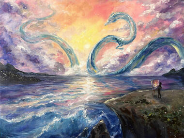 Beyond the Horizon (Oil on Canvas)
